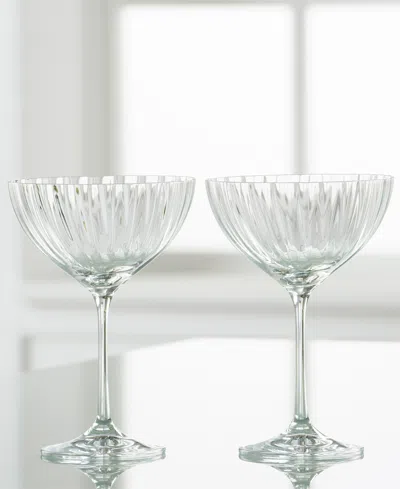 Shop Belleek Pottery Galway Crystal Erne Saucer Champagne Glasses, Set Of 2 In No Color
