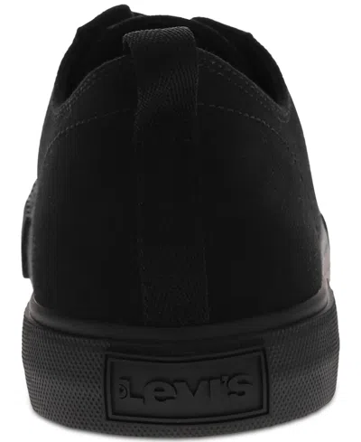Shop Levi's Men's Anikin Canvas Sneaker In Black Mono