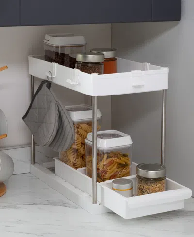 Shop Simplify 2 Tier Multipurpose Storage Shelf In White