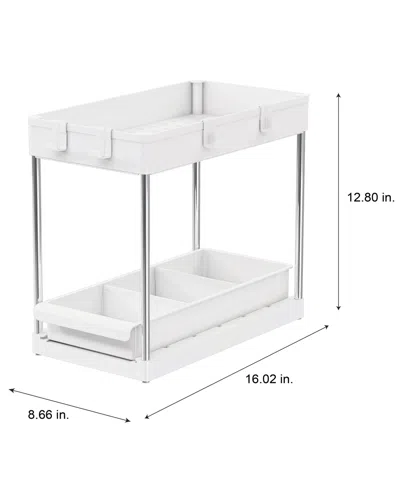 Shop Simplify 2 Tier Multipurpose Storage Shelf In White