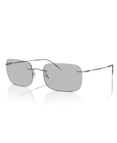 Shop Giorgio Armani Men's Sunglasses, Ar1512m In Matte Gunmetal,gray