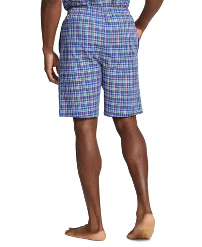 Shop Polo Ralph Lauren Men's Cotton Woven Sleep Shorts In Paloma Plaid,cruise Navy Pp
