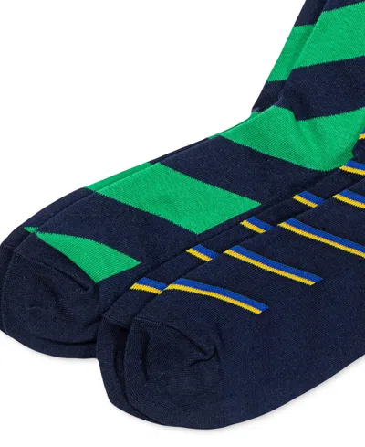 Shop Polo Ralph Lauren Men's 2-pk. Striped Slack Socks In Asst