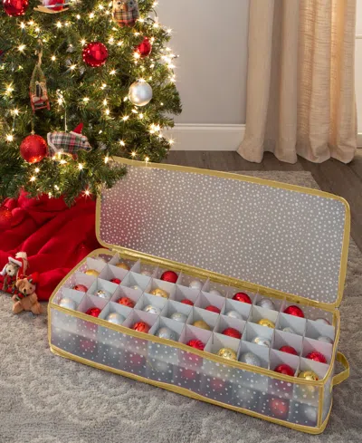 Shop Simplify 80 Count Ornament Storage Organizer In Gold