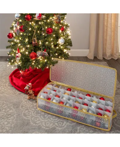 Simplify 80 Count Ornament Storage Organizer In Gold In Gold