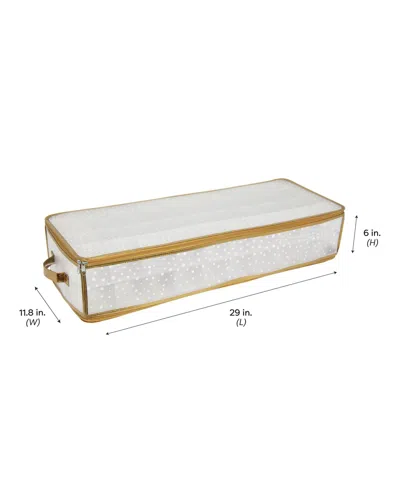 Simplify 80 Count Ornament Storage Organizer In Gold In Gold