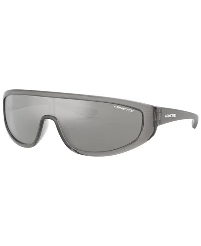 Shop Arnette Men's Sunglasses In Transparent Grey,grey Mirror Silver