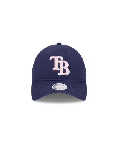 Shop New Era Women's Navy Tampa Bay Rays 2024 Mother's Day 9twenty Adjustable Hat