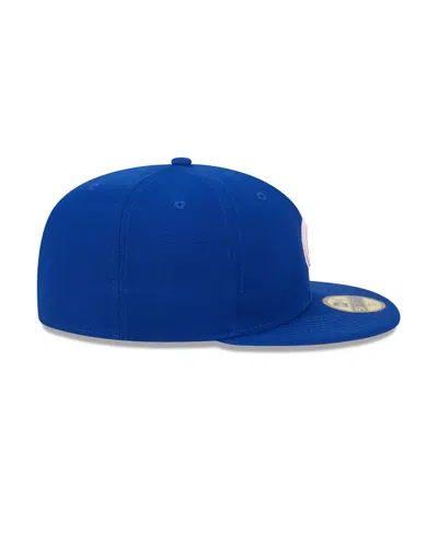 Shop New Era Men's Royal Chicago Cubs 2024 Mother's Day On-field 59fifty Fitted Hat In Blue