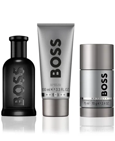 Shop Hugo Boss Men's 3-pc. Boss Bottled Parfum Gift Set In No Color