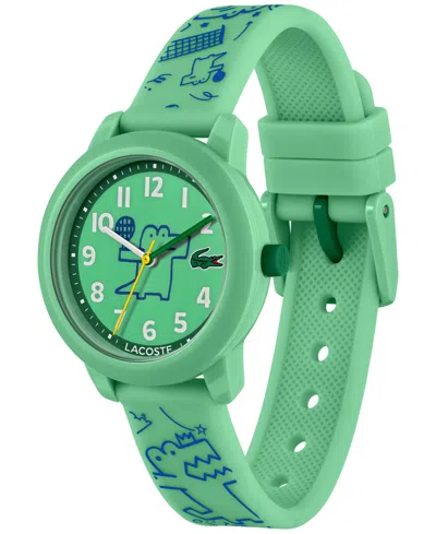 Shop Lacoste Kid's Green Printed Silicone Strap Watch 33mm