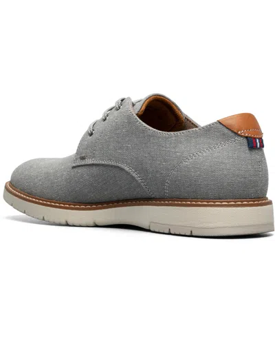 Shop Florsheim Men's Vibe Canvas Plain Toe Oxford Dress Shoe In Grey
