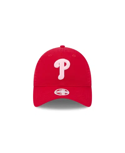 Shop New Era Women's Red Philadelphia Phillies 2024 Mother's Day 9twenty Adjustable Hat
