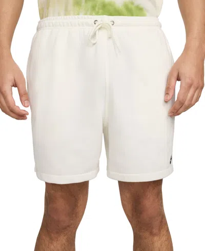 Shop Nike Men's Club French Terry Flow Shorts In Sail,sail,(black)