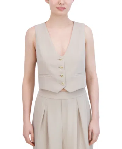 Shop Bcbg New York Women's Vest Top In Doeskin