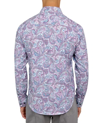 Shop Society Of Threads Men's Performance Stretch Paisley Shirt In Multi