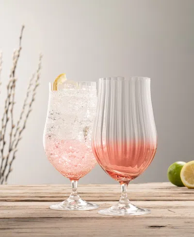 Belleek Pottery Galway Crystal Erne Craft Beer, Cocktail Set Of 2 In No Color