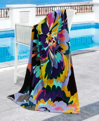 Nicole Miller Bright Bloom Beach Towel, 36" X 68" In Multicolor