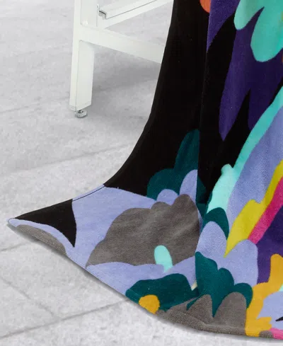 Nicole Miller Bright Bloom Beach Towel, 36" X 68" In Multicolor