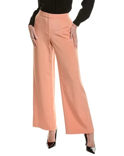 Shop Lafayette 148 New York Sullivan Silk-blend Pant In Orange