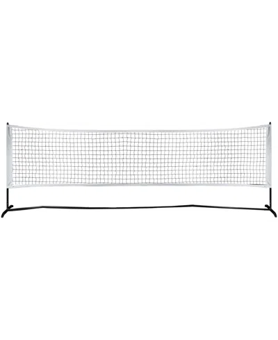 Franklin Sports Half Court Size Pickleball Net W/paddle Ball Set In Black
