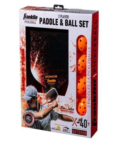 Shop Franklin Sports Pickleball Paddle + Ball Set In Orange