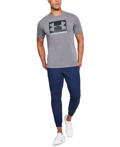 Shop Under Armour Men's Boxed Sportstyle T-shirt In Black,steel