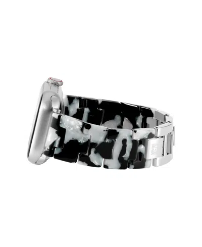 Shop Anne Klein Women's Black And White Marbled Acetate Stretch Bracelet Designed For 42/44/45/ultra/ultra 2 Apple W In No Color