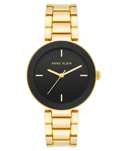 Shop Anne Klein Women's Quartz Gold-tone Alloy Bracelet Watch, 32mm In No Color