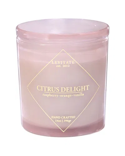 Shop Levitate Candles Timeless/citrus Delight 14oz Candle In Pink