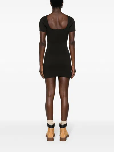 Courrèges Women's "hyperbole Mini Ribbed Jersey Dress With