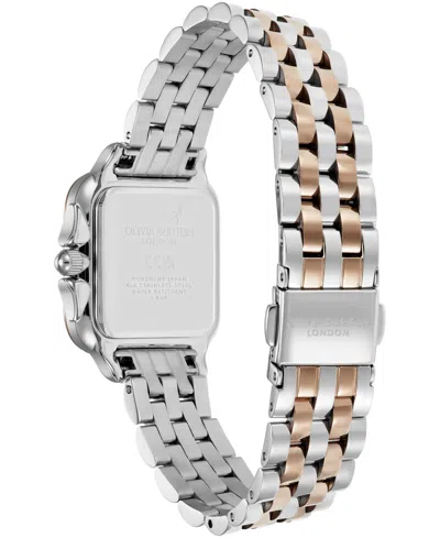 Shop Olivia Burton Women's Grosvenor Two-tone Stainless Steel Watch 28mm In Silver Whi