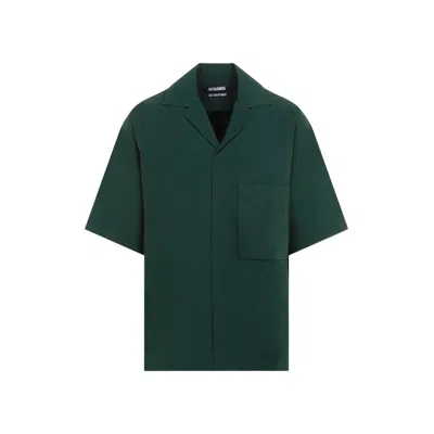 Shop Jacquemus Boxy Polo Shirt In Green