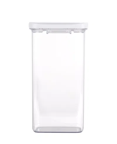Shop Everyday Solutions Perfect Seal Quick Seal Tritan And San 6.1 Qt, 5.8 L Square, 12" Tall Airtight, Leak-resistant, Stac In Crystal Clear Containers