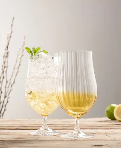 Belleek Pottery Galway Crystal Erne Craft Beer, Cocktail Set Of 2 In No Color