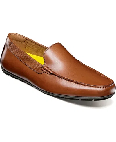 Shop Florsheim Men's Motor Moc Toe Venetian Driver Loafer In Cognac