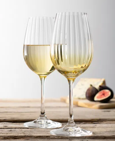 Belleek Pottery Galway Crystal Erne Wine Glasses, Set Of 2 In No Color