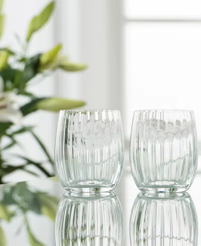 Belleek Pottery Galway Crystal Erne Tumblers, Set Of 2 In No Color