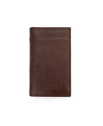 Shop Kenneth Cole Reaction Men's Duo-fold Magnetic Wallet In Tan