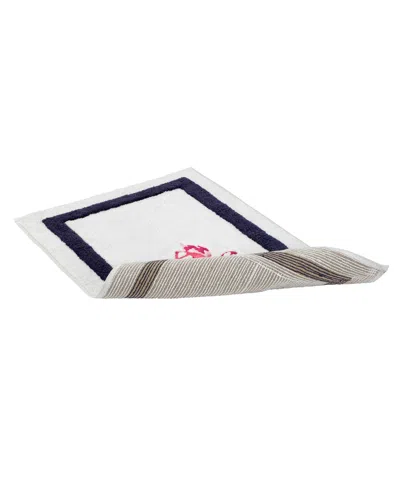 Izod Flamingo Bath Rug, 20" X 30" In White