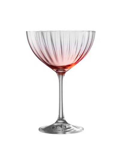 Belleek Pottery Galway Crystal Erne Cocktail / Saucer Champagne Set Of 2 In No Color