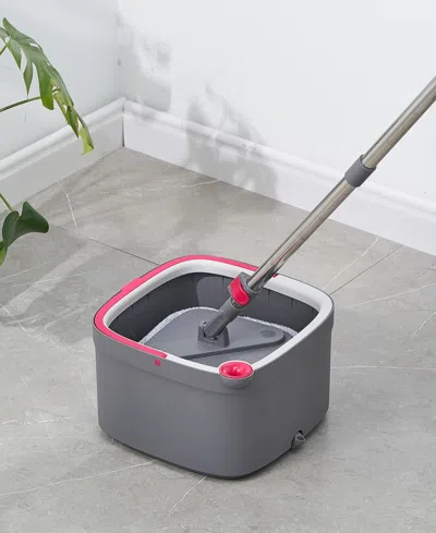 Shop True & Tidy Mop, Silicone Sweeper & Bucket Cleaning System In Pink