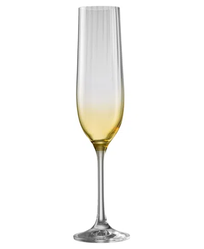 Belleek Pottery Galway Crystal Erne Flutes, Set Of 2 In No Color
