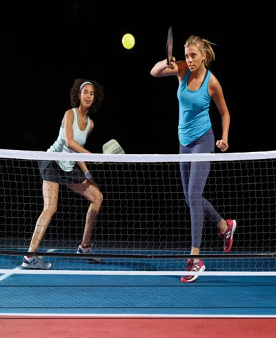 Franklin Sports Full Court Size Pickleball Net W/paddle Ball Set In White