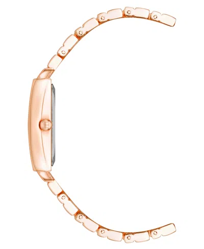 Shop Anne Klein Women's Quartz Rose Gold-tone Alloy Bracelet Watch, 21mm In No Color