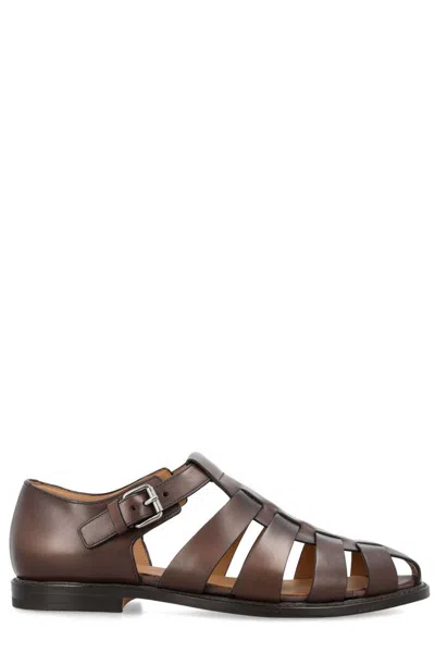 Shop Church's Fisherman Strapped Sandals In Brown