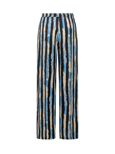 Shop Pinko Poirot Trousers With Pictorial Stripe In Black