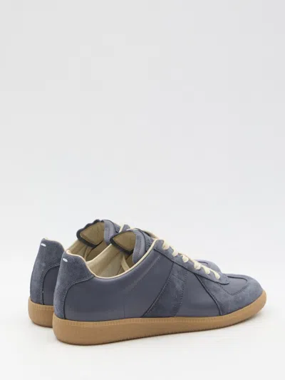 Shop Maison Margiela Replica Sneakers In Blue