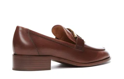 Shop Tod's Flat Shoes In Brown