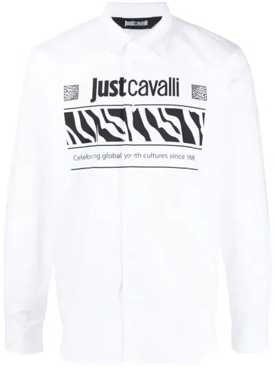 Shop Just Cavalli Shirt In White